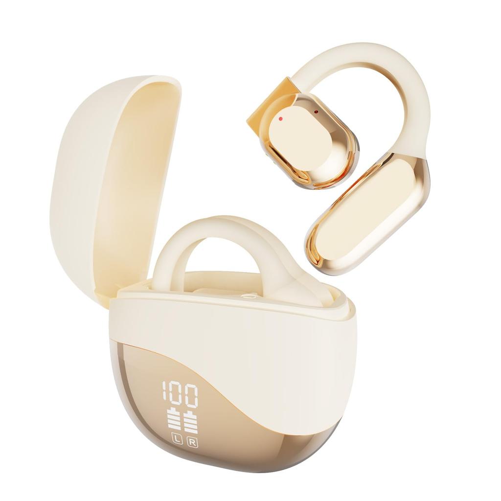 Latest Sound Wireless Bluetooth Sound Bluetooth Fast No Ear Innovative Bone Air Directional Sound Transmission Sound Leakage No Time LED Battery