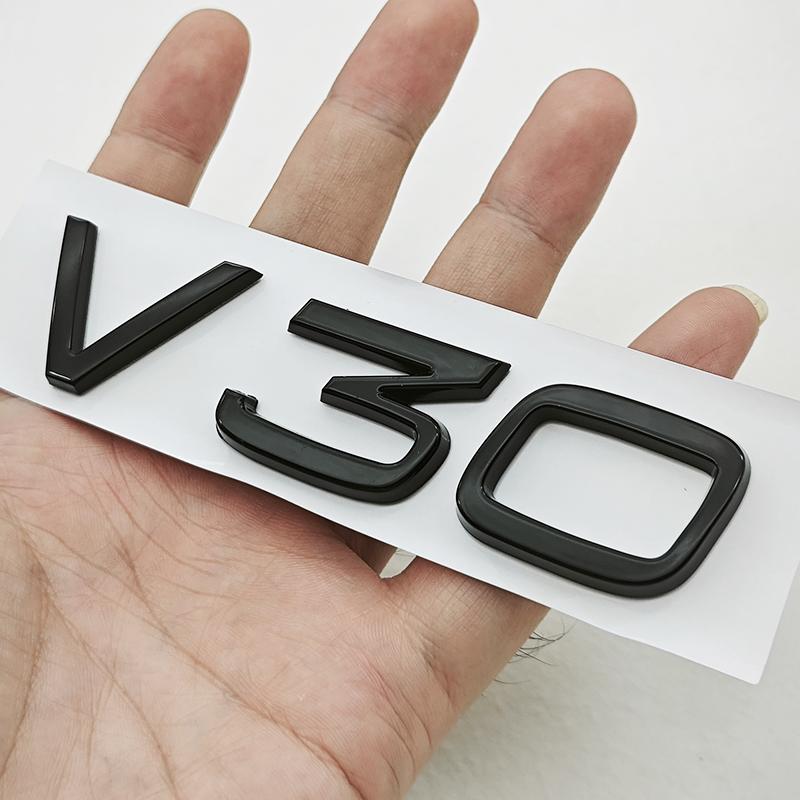 3D ABS Car Styling Badge Logo S30 C30 V30 Rear Trunk Emblem Decals For Volvo S30 V30 C30 Auto Exterior Accessories