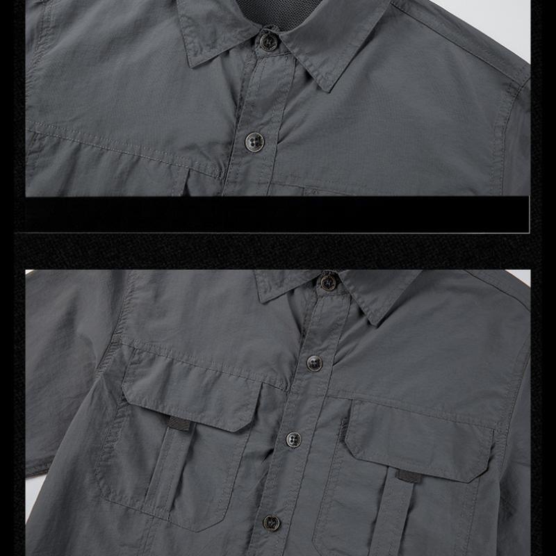 Lightweight Breathable Shirt Outdoor Long Sleeved Work Shirt Breathable Sports Shirt