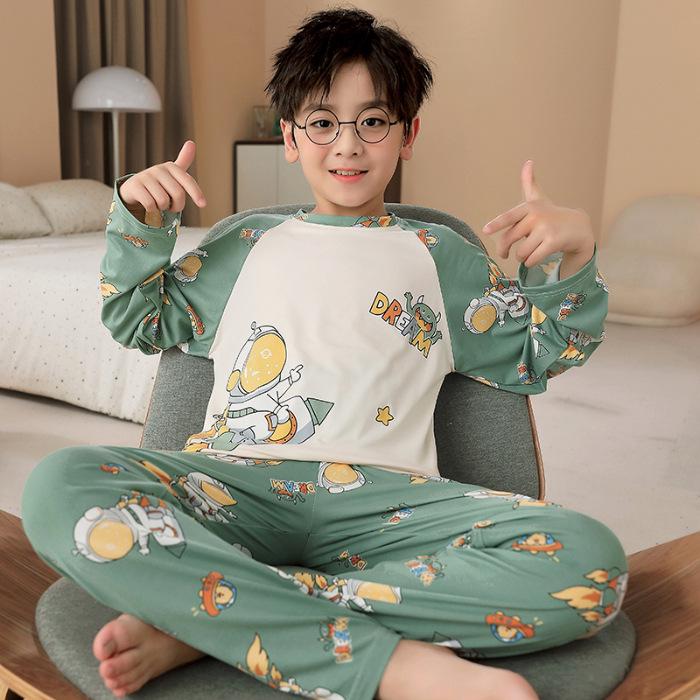 

Детский пижамный комплект с длинными рукавами и рисунком - весна и осень XL (Height 165-170 cm)