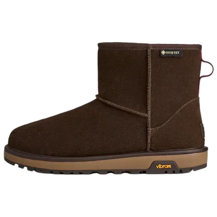 

UGG Классические мини Gtx Теплые Водонепроницаемые Простые Удобные Короткие Зимние Ботинки Мужские ботинки Темно-Коричневые 1171150-DDC