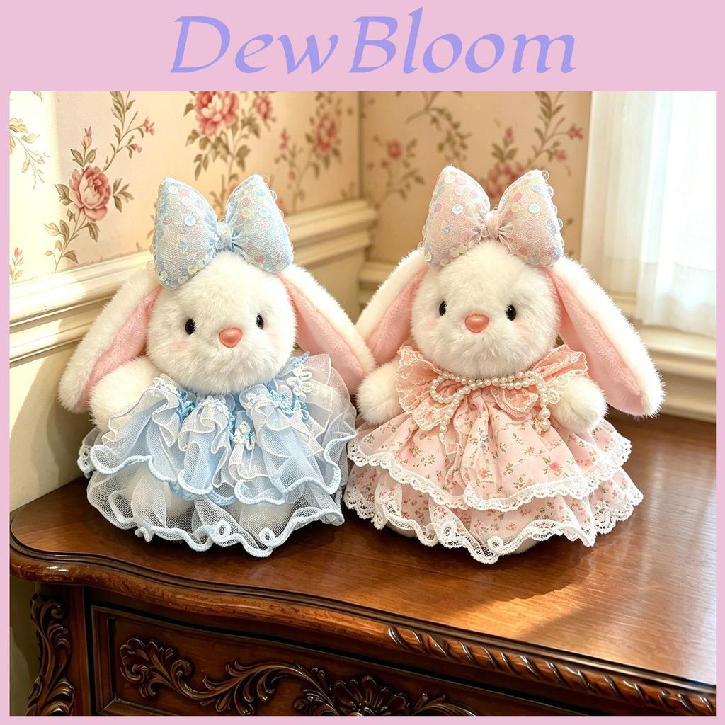 Bambola Coniglio Peluche Con Vestito Rimovibile Per Bambine Decorazione Stanza dei Giochi