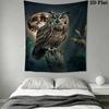 Owl Moon Pattern Home Decor Tapestry, Wall Hanging, Decorative RV Wall Cloth.NGT0928460
