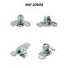 12pcs 20/30/40mm L Track Stud Fitting Bolt Down Anchors Points For Truck Bed Modification Automotive Tie Down Hardware