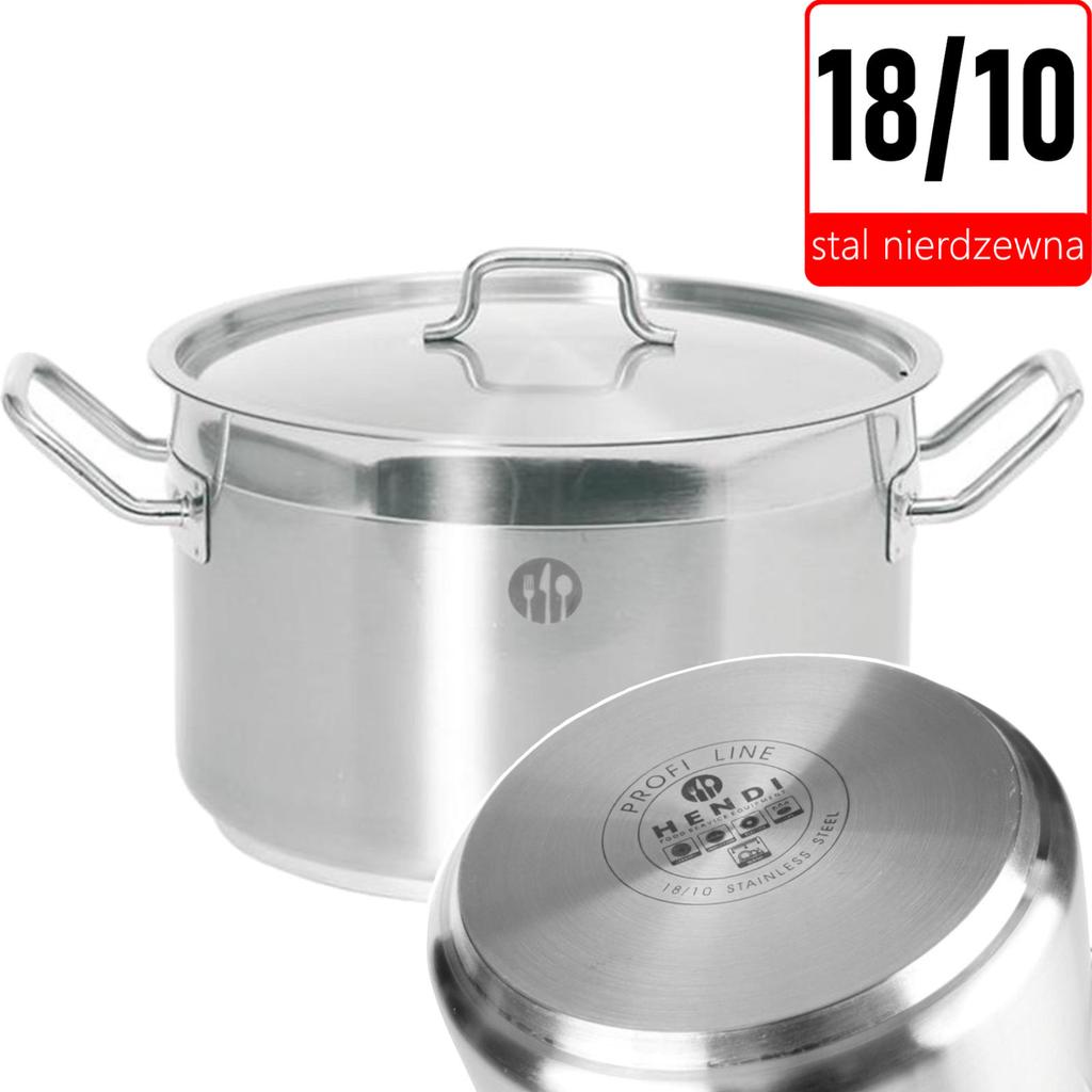 Profi Line medium pot with lid 10 l diameter 280 x 170 h Hendi 831502