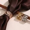 Zinc Zinc Zinc Alloy Metal Scarves Buckle Ring Arc Shape Scarves Brooches  Decoration