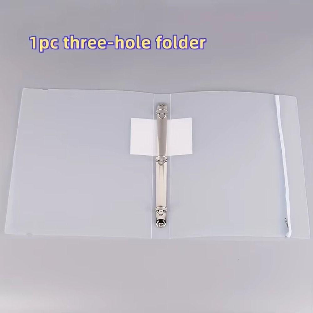 High-Capacity Binder Pockets Transparent Document Pouch Loose-leaf File Bag Stationery