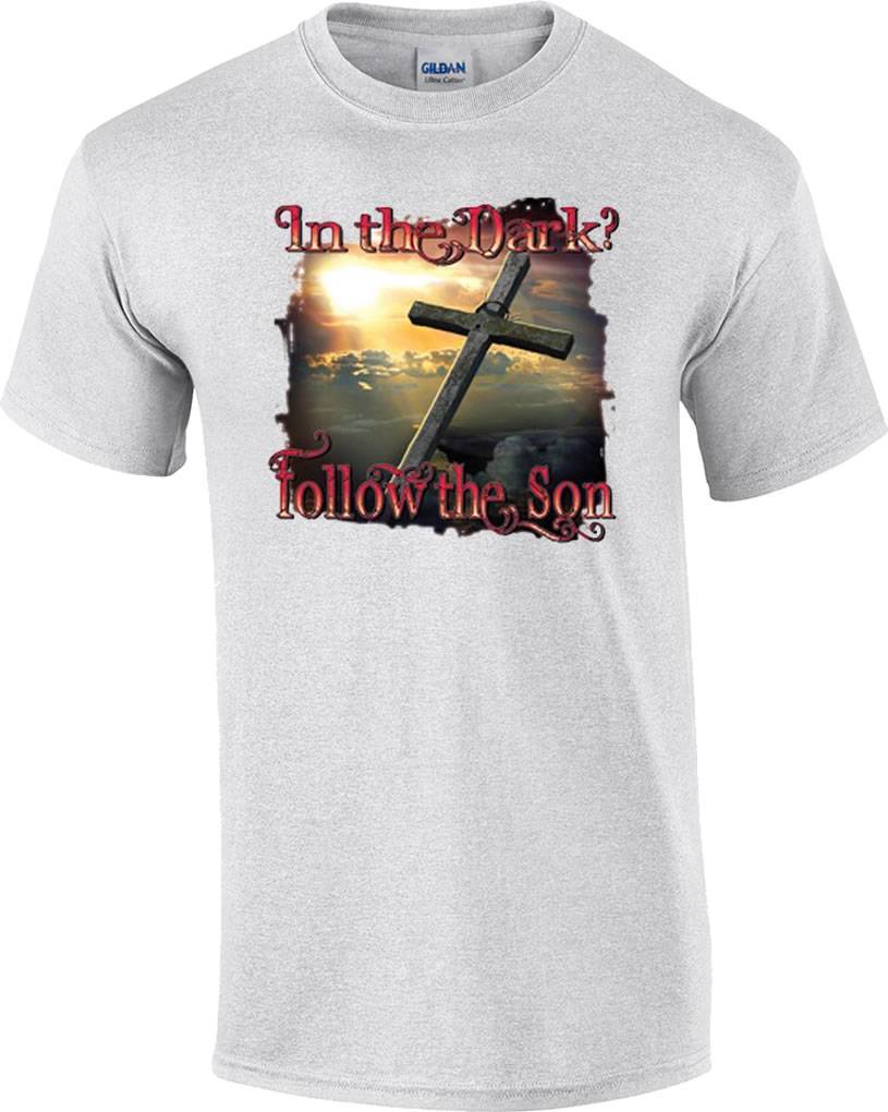 In The Dark Follow The Son Jesus Christ Christian T-Shirt M
