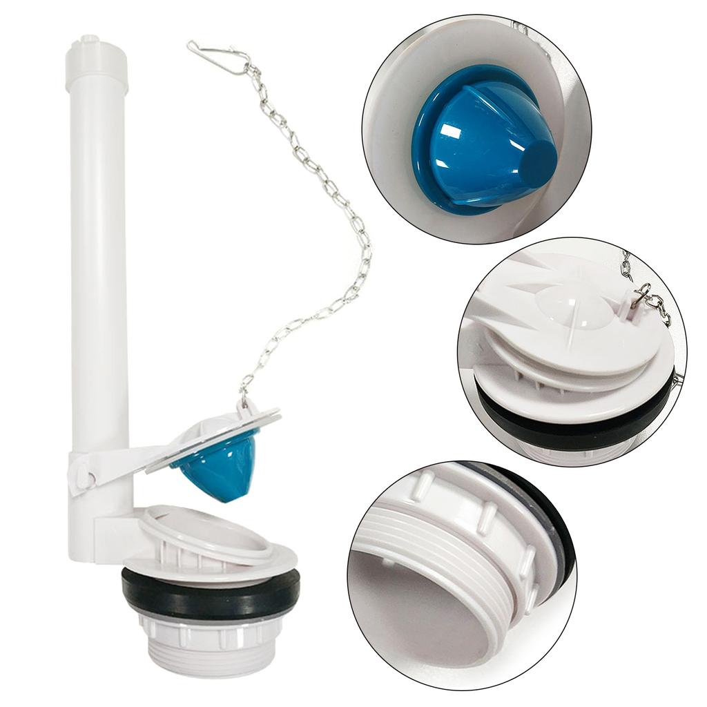 Simple & Quick Install Flush Valves Space Saving Plastic Flush Valves Toilet Tank Accessories for Household Office