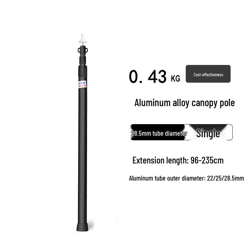Telescopic Aluminum Awning Tent Support Pole - Thickened Alloy Design