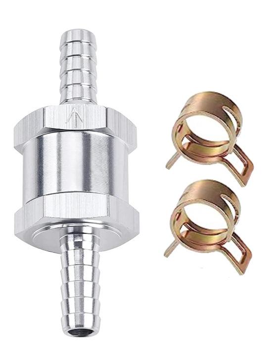 Benzin- & Dieselkraftstoffpumpe Einweg-Rückschlagventil, Aluminiumlegierung, Größen 4/6/8/10mm, für Auto- & Boots-Handölpumpenzubehör.