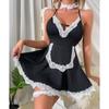 Sexy Lingerie Women Adult Set Underwear Sexy Maid Sex Uniform Temptation Pure Desire Set Sleeveless Short Nightgown Baby Dolls