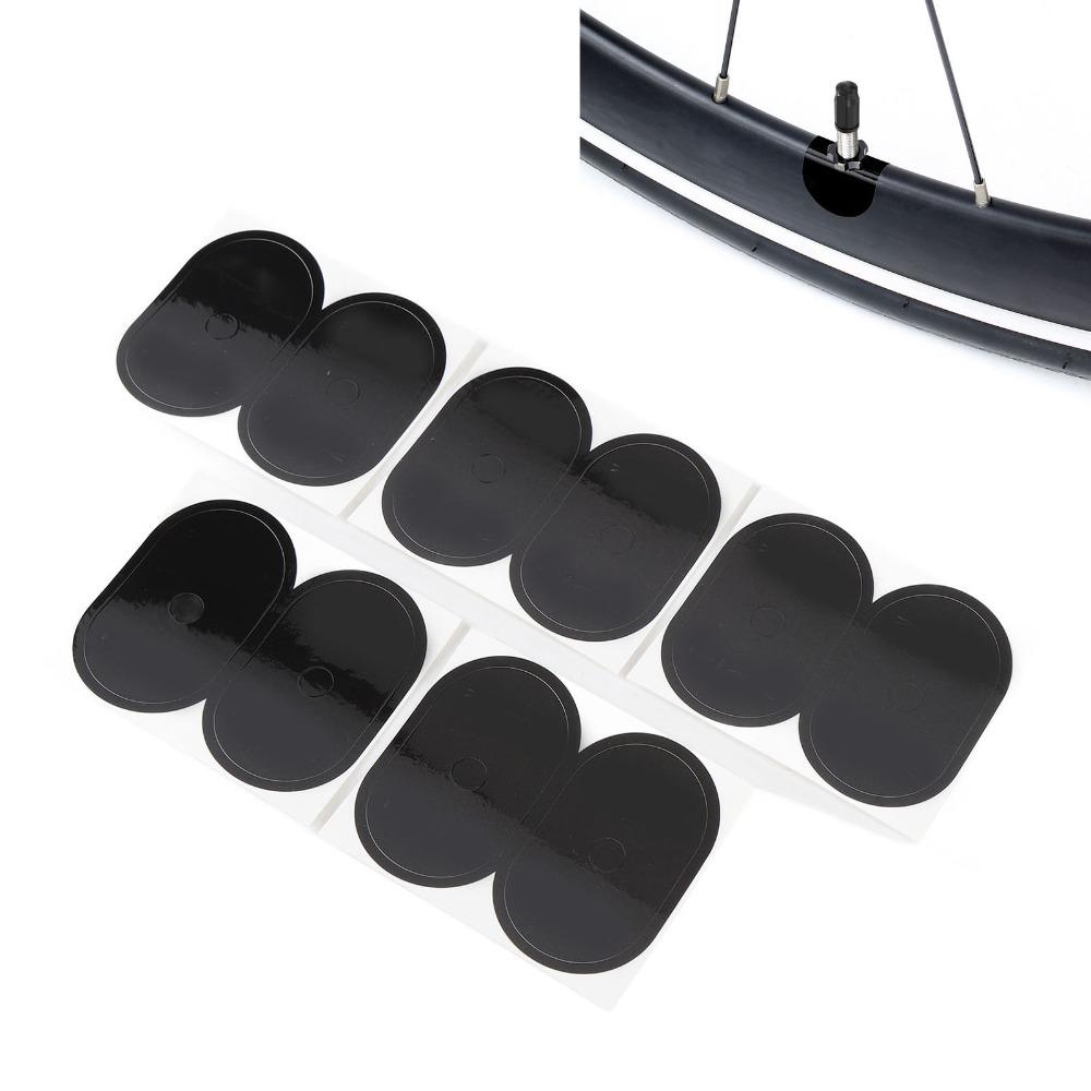 20PCS Black Tire Valve Stickers Plastic,resin Bike Air Nozzle Stickers  Bicycle Wheel Valve Area