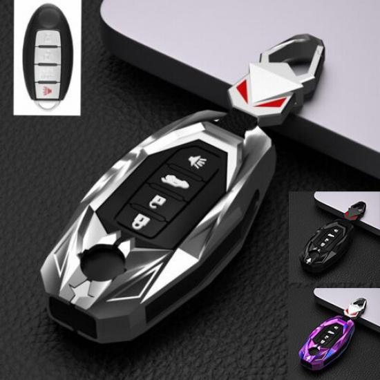 Zinc Alloy Car Smart Remote Key Fob Case Cover Holder Fit For Nissan Infiniti