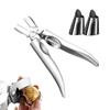 Stainless Steel Nut Cracker, Chestnut Opener Sheller, Easy Peeling Tool for Walnuts Pecans, Holiday Kitchen Cooking