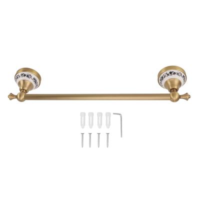 40.5cm Bathroom Towel Bar Copper Bath Towel Rack Single Towel Bar Wall Mounted Towel Holder