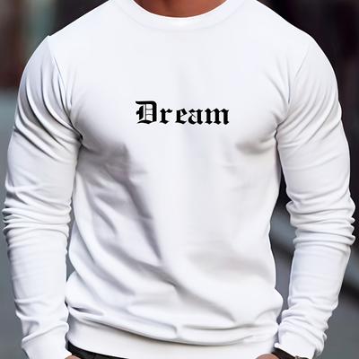 Men's Quick Dry Crew Neck Sweatshirt, Moisture-Wicking