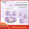 5-Piece Dual-Sided Hydrophilic Cushion Puff Set – Dry & Wet, Non-Powder-Absorbing Beauty Tool