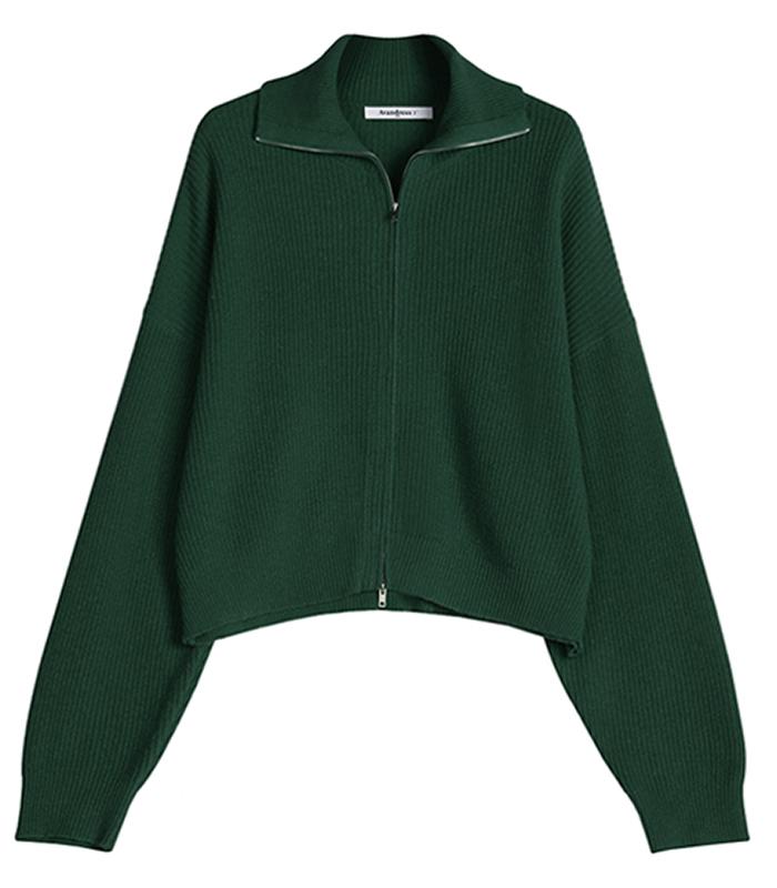 Avandress Two-Way Turtleneck Zip-Up Knit - 7Col
