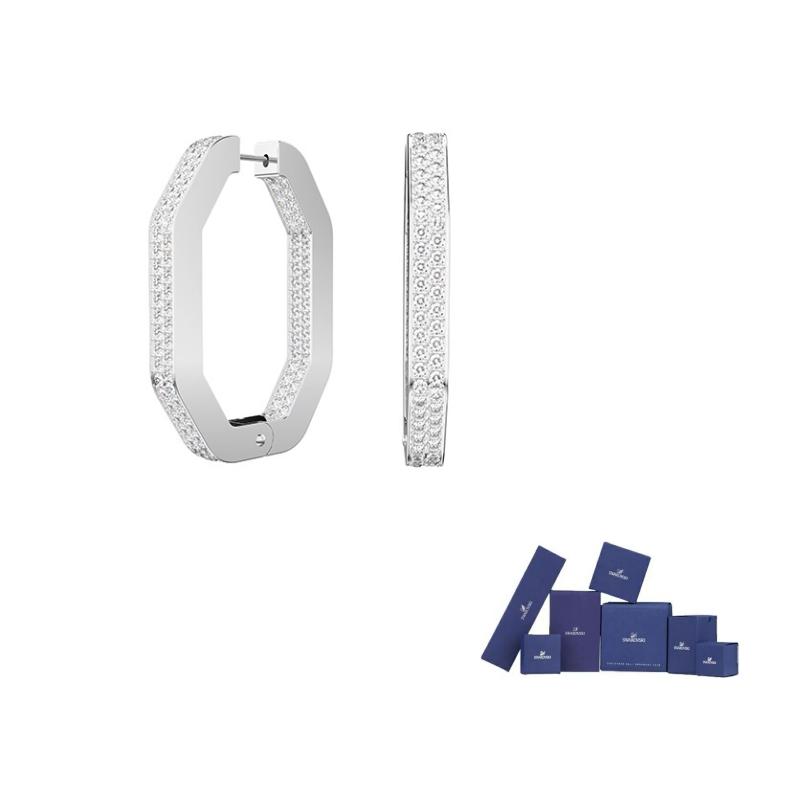 Swarovski Dextera Rhodium plated Earrings Womens F-Original brand box