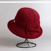 Stylish Korean Women's Hat Autumn Winter Bucket Hat, Casual Knitted Warm Bowknot Beanie