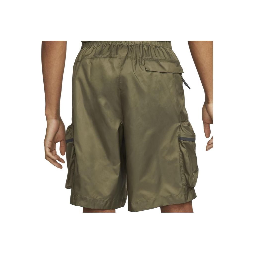 Nike Sportswear Tech Pack Solid Cargo Shorts Men Bottoms Medium-Olive-Green DX0230-222
