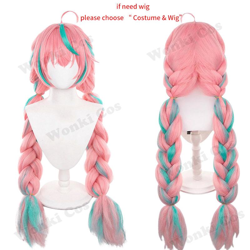 Natlan Varesa Cosplay Costume Wig Hair Game Varesa Cosplay Shoes For Women Role Play Comic Con Carnival Outfits