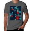 Colorful Cactus Field TShirt Minimalist Plain Crew Neck TShirt