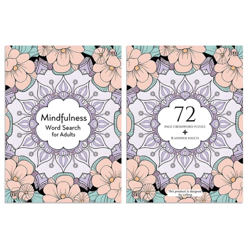 Cuaderno de actividades de búsqueda de palabras, libro de rompecabezas con materiales de papel reciclado que ofrece diversión ecológica lejos de las pantallas digitales.