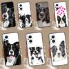 Border Collie Watercolor Case For OPPO Reno 11 11F 10 Pro 4Z 5Z 8T 5 6 7 8 Lite OPPO Find X5 X6 Pro X2 X3 Lite Cover