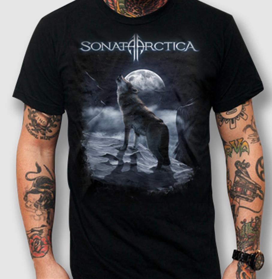 Sonata Arctica Howling Wolf Tshirt size S5XL Unisex T-Shirt XXL
