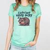 Podskakująca Świnia Moo Deng Nadrukowany Top Modny Pulower Casualowy Wszechstronny T-shirt Damski