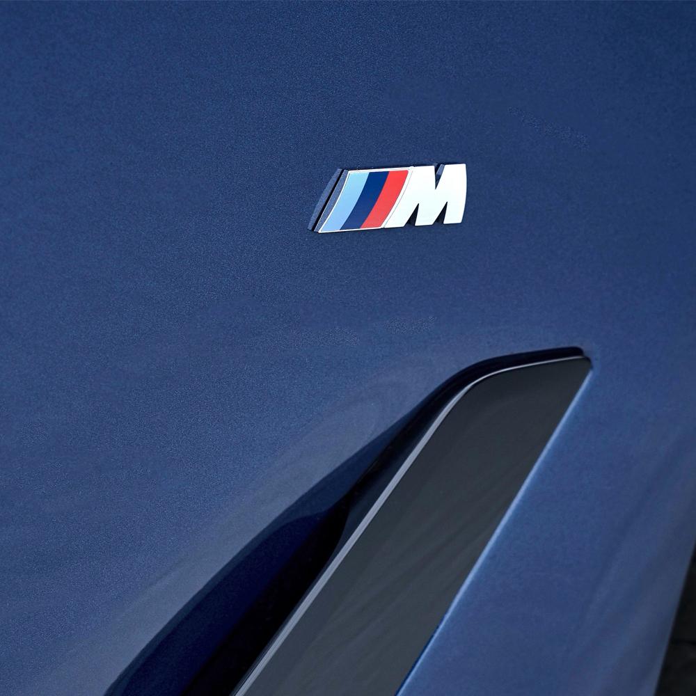 BAUVK1 3D BMW M Logo Stickers Rear Trunk Badge Fender Side Emblem For E36 E46 E39 E60 F20 E90 E91 X5 E53 E87 E34 M E60 Car Accessories