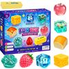Süßes Stressspielzeug, langsam aufgehend, Memory-Schaum, lila Brötchen-Form, Geschenkset mit großem Zubehör