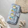 Cartoon Fox Print Long Wallet Cute PU Leather Purse Large Capacity Card Holder Fashion Zipper Wallet 