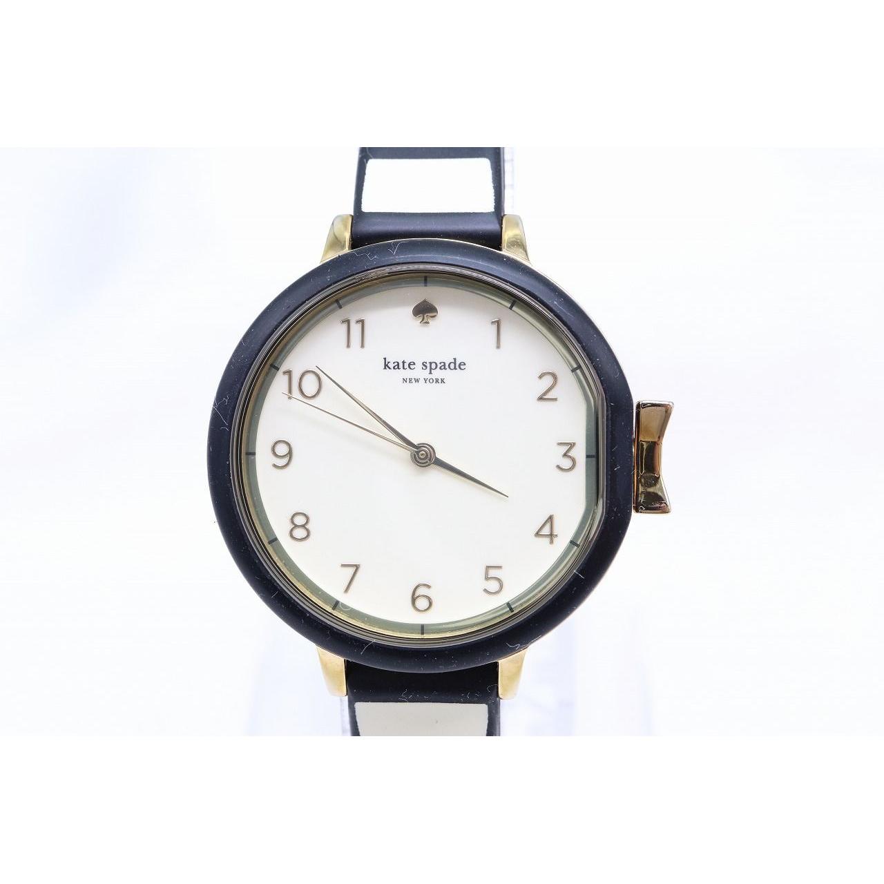 Used [W294-35] Rare working item battery replaced kate spade NEW YORK Kate Spade New York watch KSW1313 rubber belt ladies