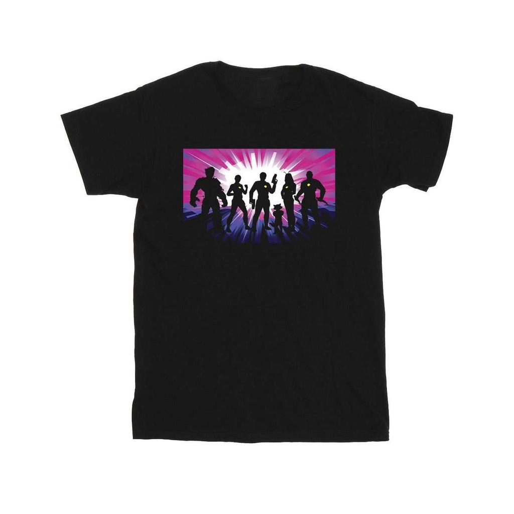 Guardians Of The Galaxy Volume 3 Girls Silhouette Cotton Cut Out T-Shirt