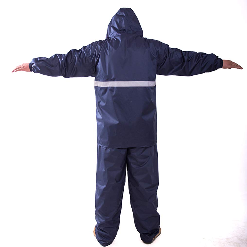 PEAHENX Raincoat Top and Rain Disaster Heavy Rain Gear for the Rainy Season Men's Set, Bottoms, Suit, Outdoor, Preparedness, Cycling, Motorcycle,