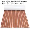 90x240cm Marine Boat Synthetic Flooring Self Adhesive EVA Foam Yacht Deck Sheet(GoldBlack )