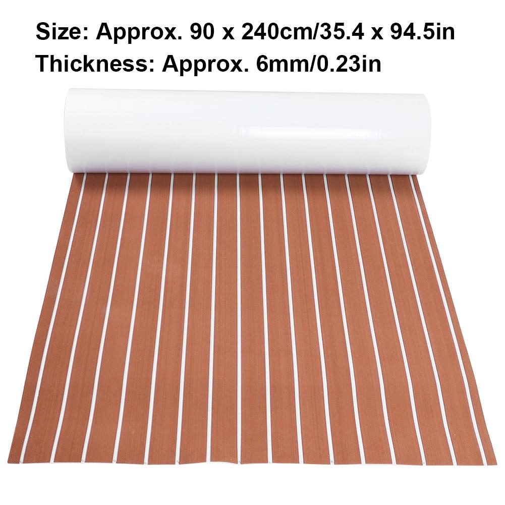 90x240cm Marine Boat Synthetic Flooring Self Adhesive EVA Foam Yacht Deck Sheet(GoldBlack )