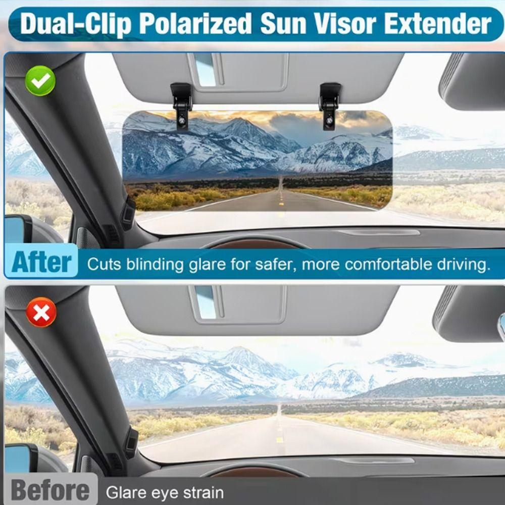 Adjustable Car Sun Visor Stable Sun Visor Extender Dazzling Goggle Anti Glare Sun Visor  Clear View