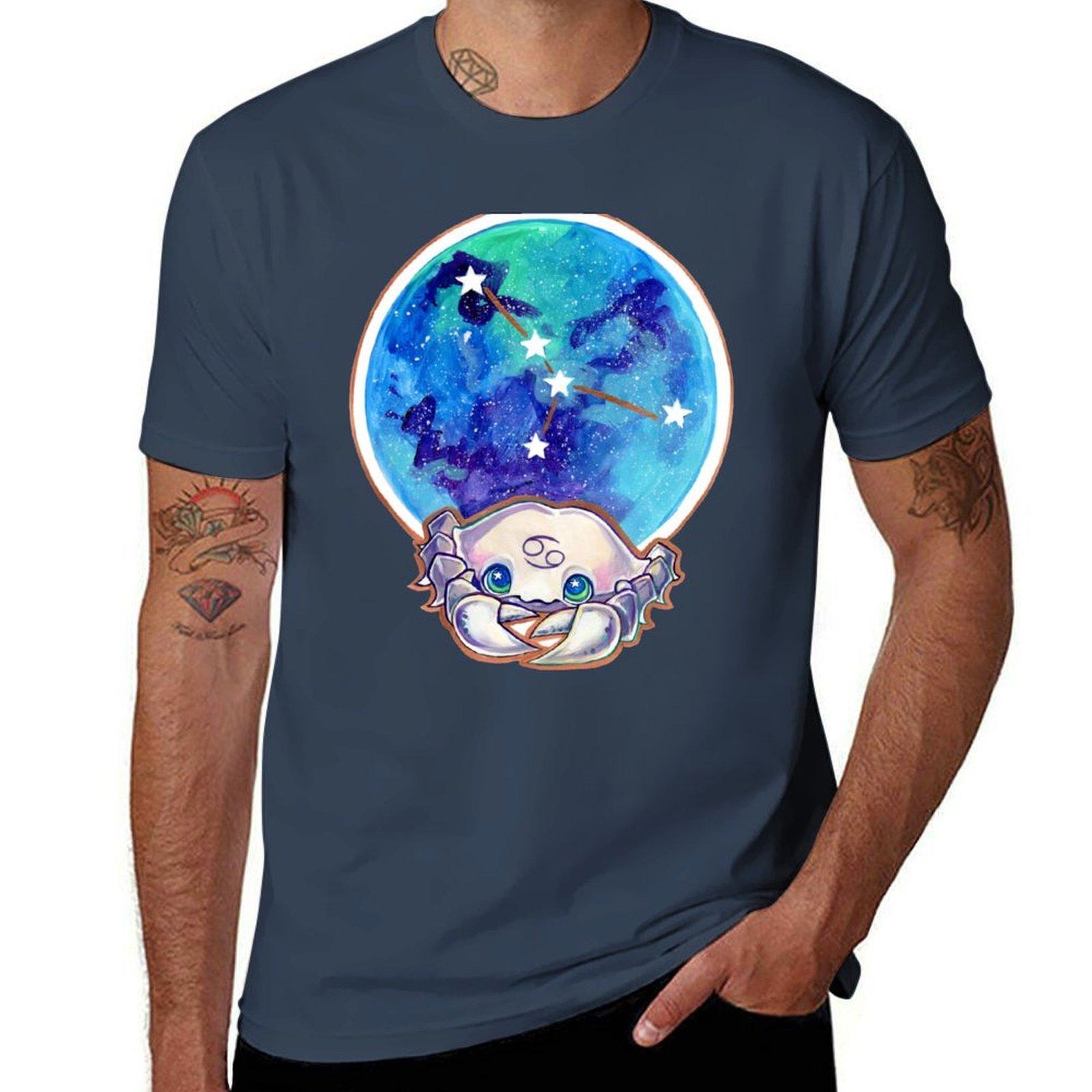 zodiac cancer TShirt Basic Simple Design Short Sleeve Shirt S