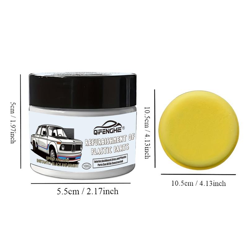 Car Plastic Polishing Wax, Maintenance Care Agent, Tires Prevent Cracking and Aging, Restore Interior/seat Gloss