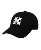 LANARCHIVE [8016] Cross Logo Ball Cap - Black (White)