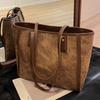 Premium Bag Women'S Large-Capacity Retro Fashion Versatile Shoulder Bag College Student Class Commuting Tote Bag