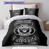 Raiders Pattern Bedding Home Decoration Birthday Gift ( 1 duvet cover + 2 pillowcase, without core),fan merchandise.