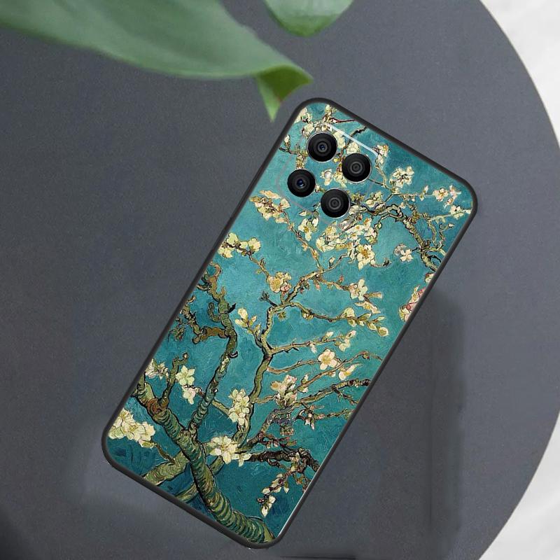 Blossoming Almond Tree For Honor Magic 8 7 5 6 Pro Case For Honor 200 400 Lite 50 70 90 X8c X8b X9a X9b X9c X9d Win