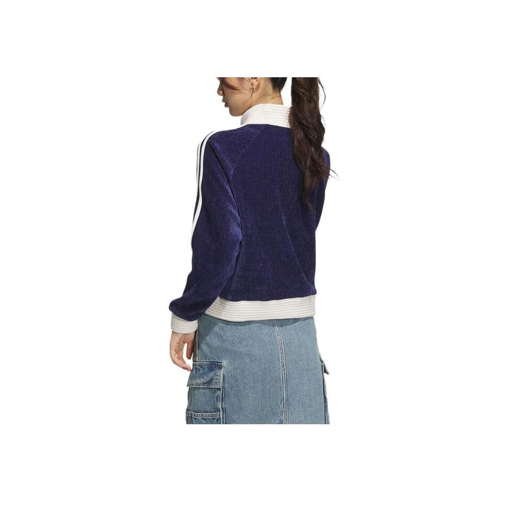 Adidas Originals Retro FW24 Anno del Serpente Edizione Limitata Sport Drop 1 Giacca Comoda Casual Semplice Versatile Giacca Donna Blu Scuro JN0724