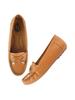 Shoetopia Women'S Comfortable Loafers Tan | Soft Slip-On Casual Formal Flat For Office College & Travel Eu40