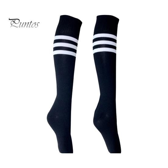 1 pár ponožek střední délky pruhované protiskluzové vysoká elasticita pohlcování potu fotbalové roztleskávačky punčochy dětské podkolenky Sportovní školní ponožky na hraní